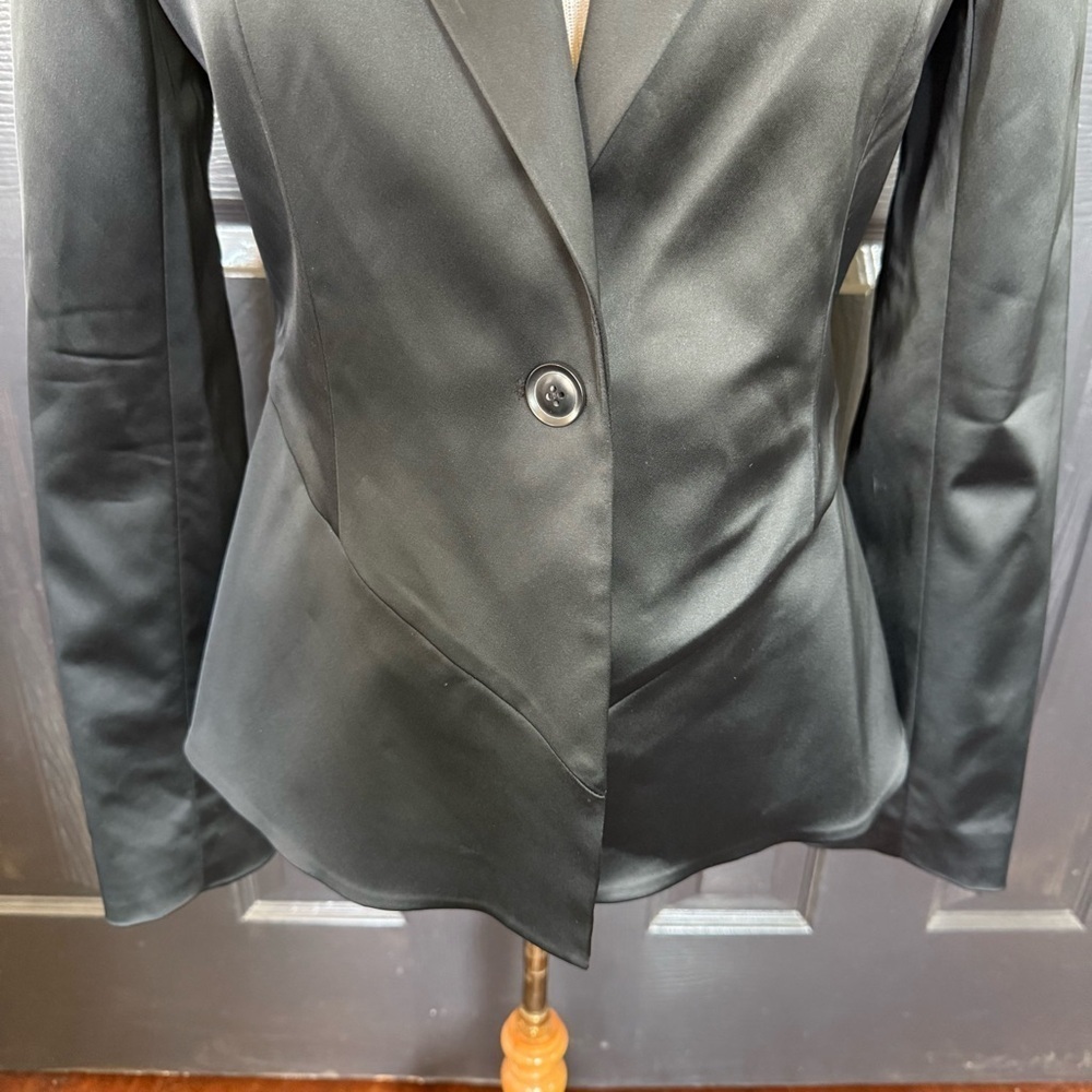 Alice + Olivia Denny Satin Single Breasted Blazer - Picture 2 of 13